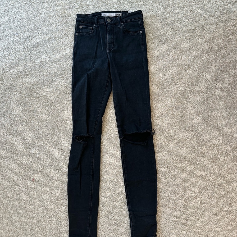 Lovers + Friends Women Denim Black Jeans